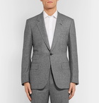 Kingsman - Grey Slim-Fit Houndstooth Wool Suit Jacket - Gray