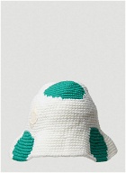 Knit Bucket Hat in White