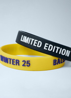 Balenciaga Set Of Three Logo Print Bracelets