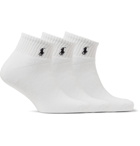 Polo Ralph Lauren - Three-Pack Cotton-Blend Socks - White