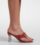 Paris Texas Lidia patent leather thong sandals