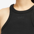 Vetements Women's Cropped Racing Tank Top in Black