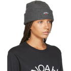 Noah NYC Grey Logo Core Beanie