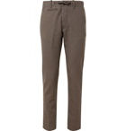 MAN 1924 - Brown Tomi Slim-Fit Tapered Puppytooth Wool and Cotton-Blend Suit Trousers - Brown