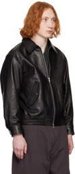 Dunst Black Lambskin Leather Jacket