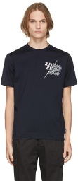Z Zegna Navy Cotton Logo T-Shirt