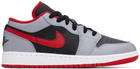Nike Jordan Big Kids Gray & Black Air Jordan 1 Low Sneakers