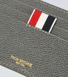 Thom Browne - Tricolor tab leather card holder