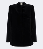 Khaite Sadie cotton velvet coat