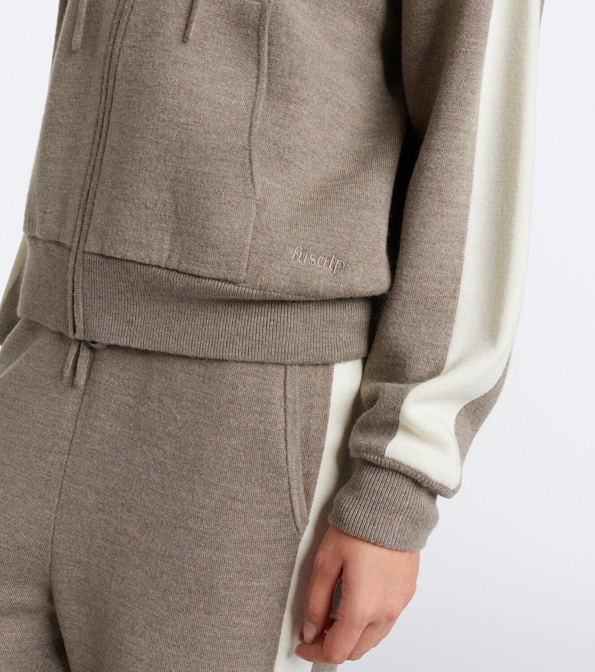 Fusalp Nymira wool-blend zip-up hoodie