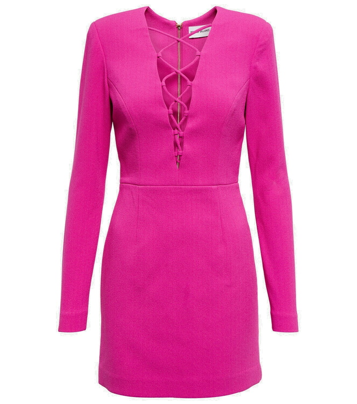 Photo: Rebecca Vallance Cupid's Bow Lace-up mini dress