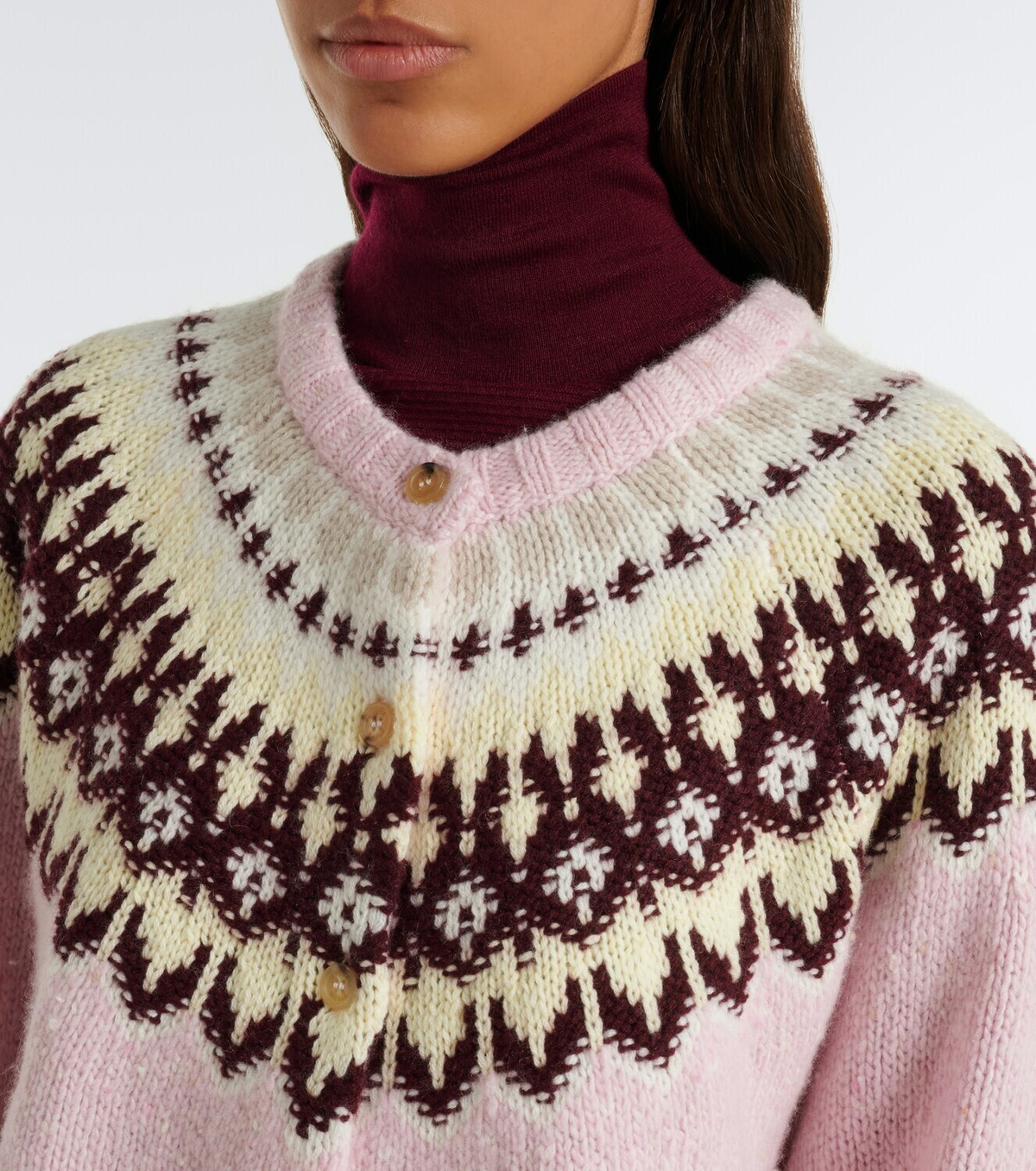 Arch4 Loze Fair Isle cashmere cardigan