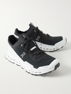 ON - Cloudultra Rubber-Trimmed Mesh Trail Running Sneakers - Black