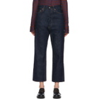 Chimala Indigo Wide Tapered Cut Selvedge Jeans