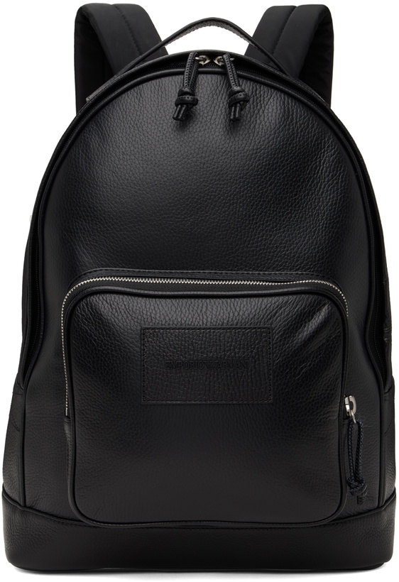 Photo: Emporio Armani Black Rounded Backpack