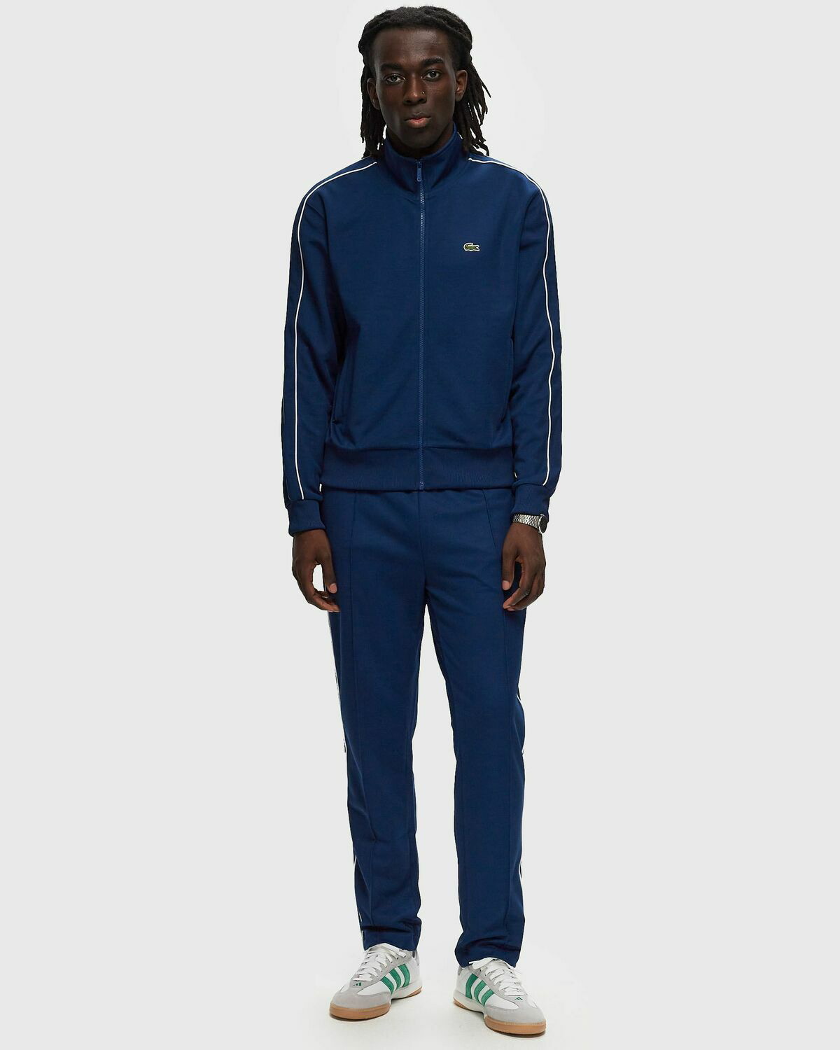 Lacoste Paris Piqué Track Jacket Blue Track Jackets Lacoste