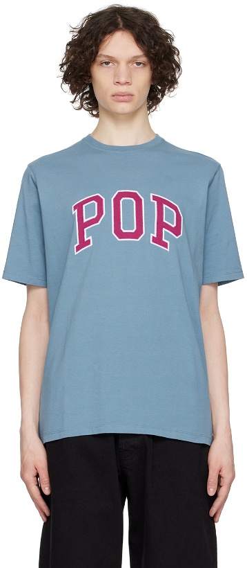 Photo: Pop Trading Company Blue Arch T-Shirt