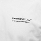 MKI Men's Long Sleeve Phonetic T-Shirt in White