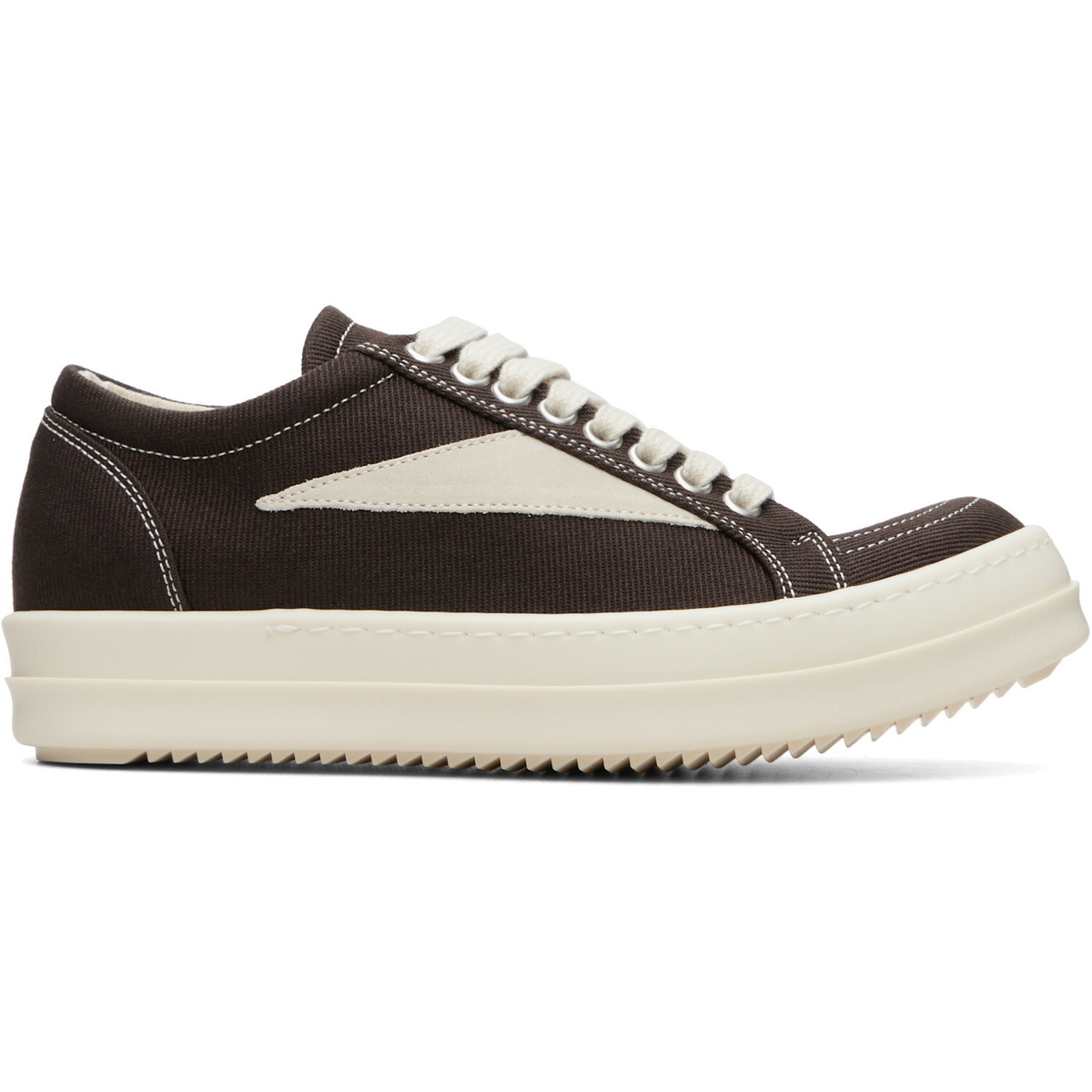 Rick Owens DRKSHDW Taupe Concordians Laceless Vintage Sneaks
