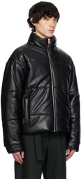 Nanushka Black Marron Vegan Leather Jacket
