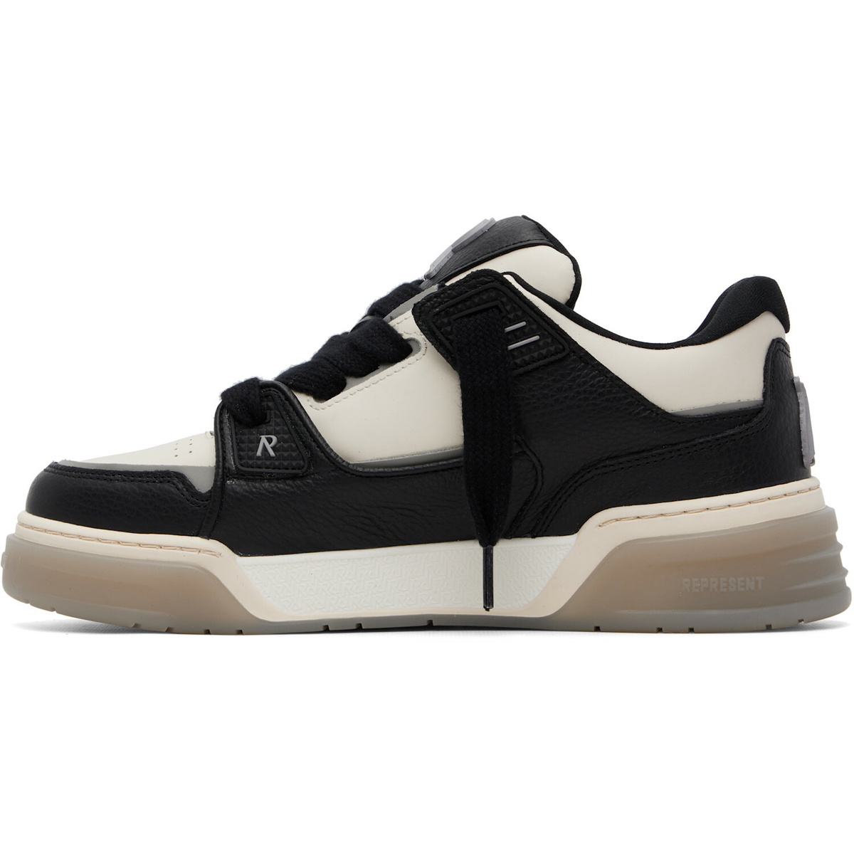 Represent Black & Off-White Studio Sneakers