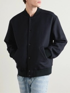 A.P.C. - Micky Virgin Wool-Blend Twill Bomber Jacket - Blue