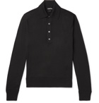 TOM FORD - Slim-Fit Wool Polo Shirt - Black