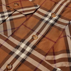 Burberry Men's Button Down Coulsdon Check Shirt in Dark Birch Brown