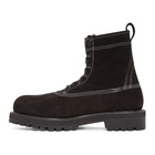 Undercover Black Contrast Stitch Boots