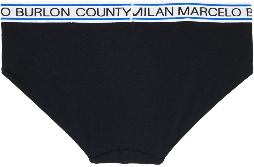 Marcelo Burlon County of Milan Three-Pack Black Briefs