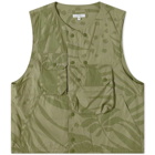 Engineered Garments Leaf Print Cover Vest