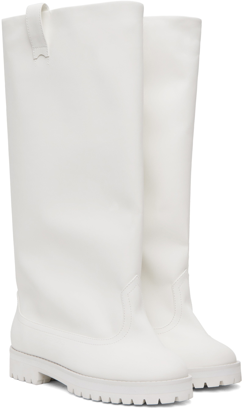 White wellington outlet boots