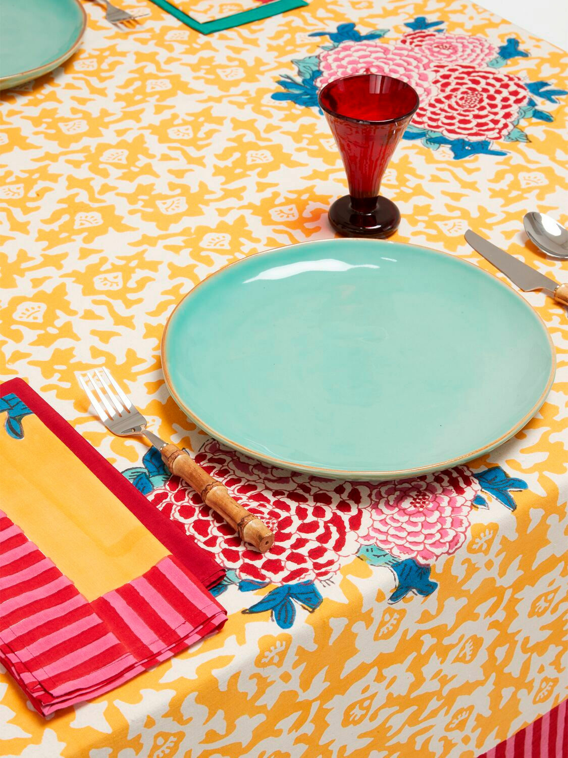 LISA CORTI Arabesque Corolla Rectangular Tablecloth