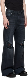 R13 Black Liam Baggy Jeans