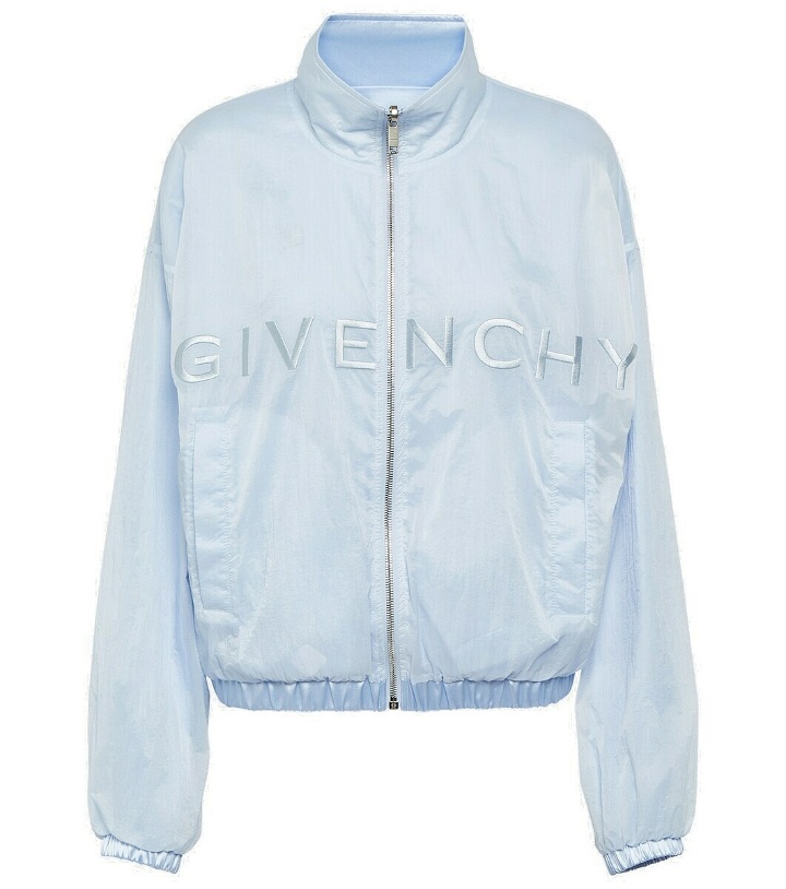 Photo: Givenchy Embroidered satin track jacket
