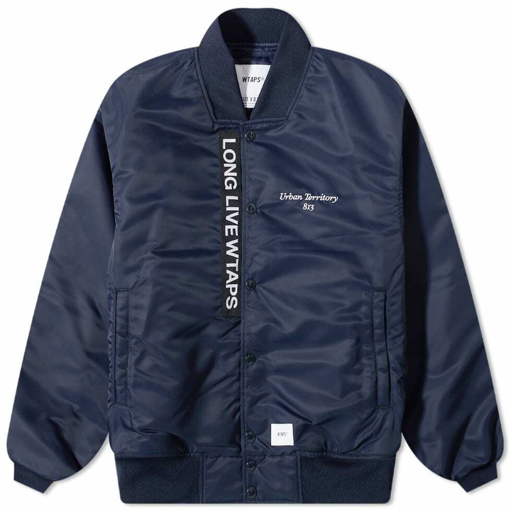 Photo: WTAPS Men's Team Nylon Jacket in Navy