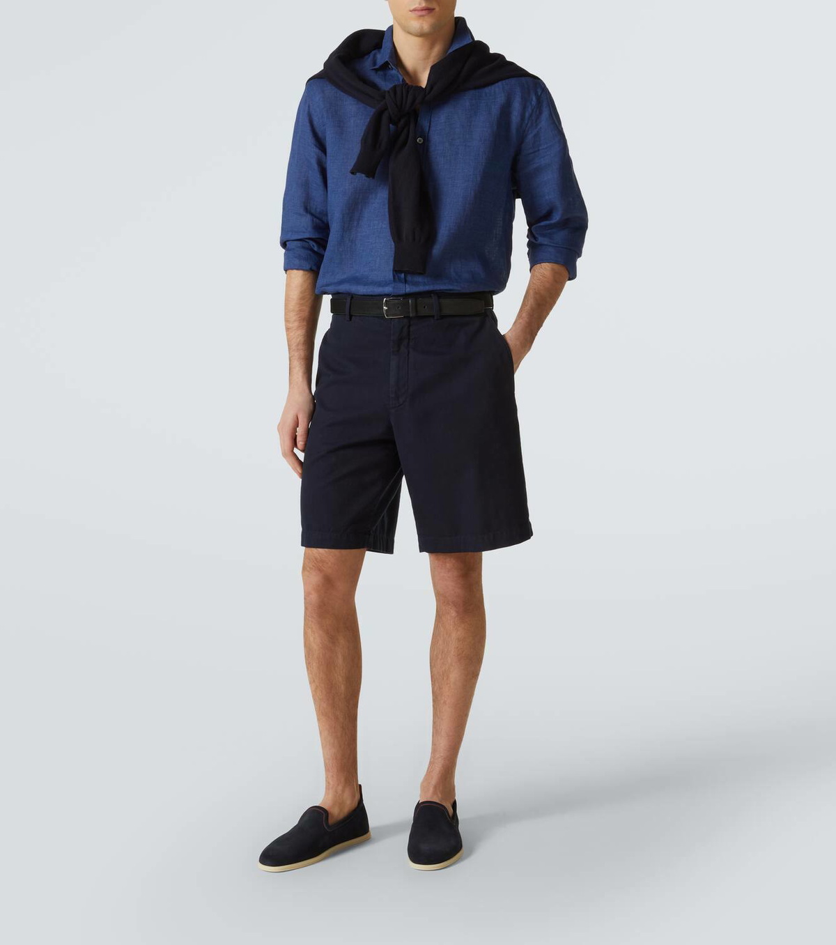 Loro Piana Venice Walk suede loafers