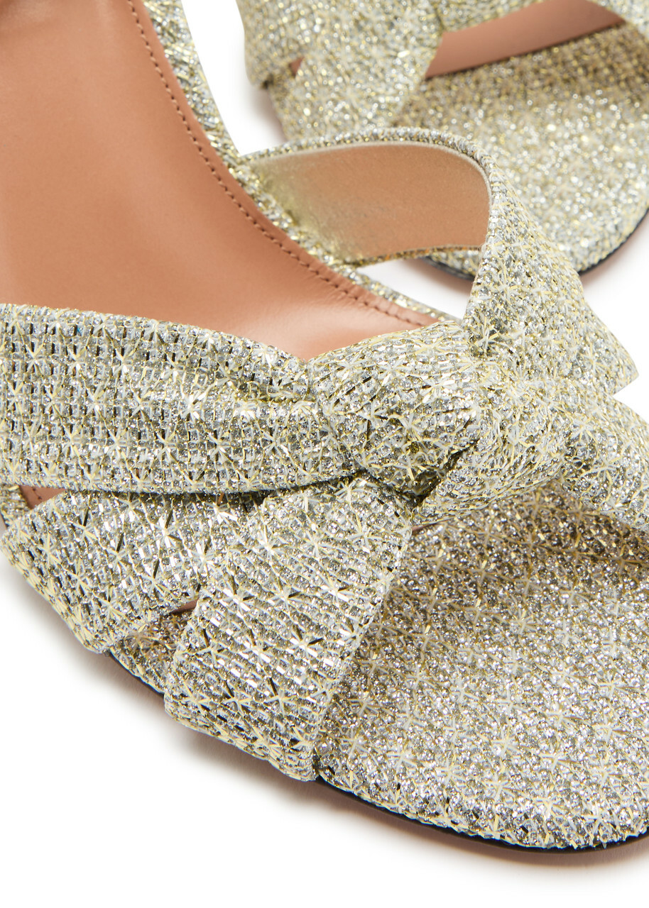 una So Nude Sandal 85 SILVER Aquazzura@ Official