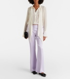 Nina Ricci Scarf-detail silk blouse