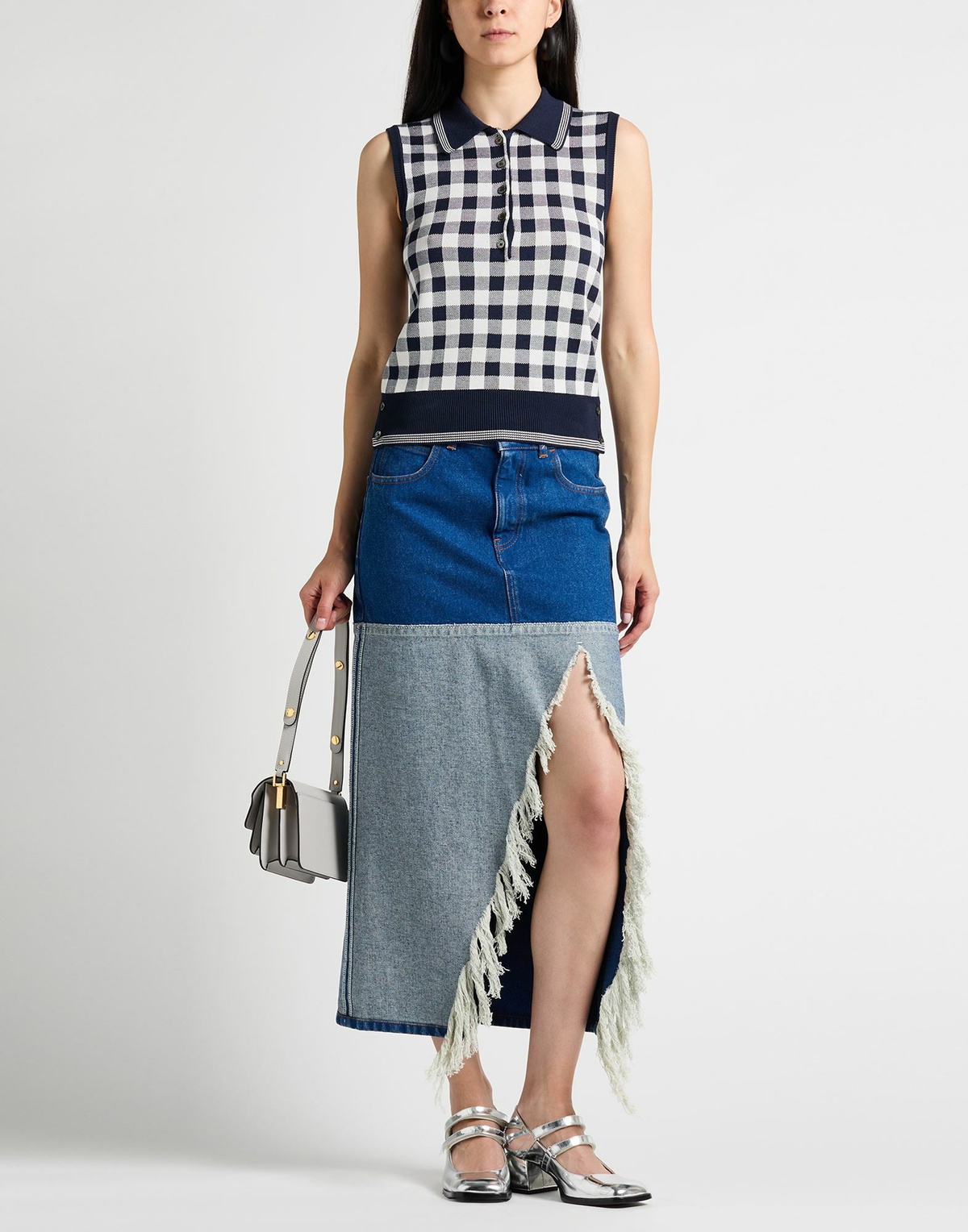 Marni Womens Denim skirt in Blue