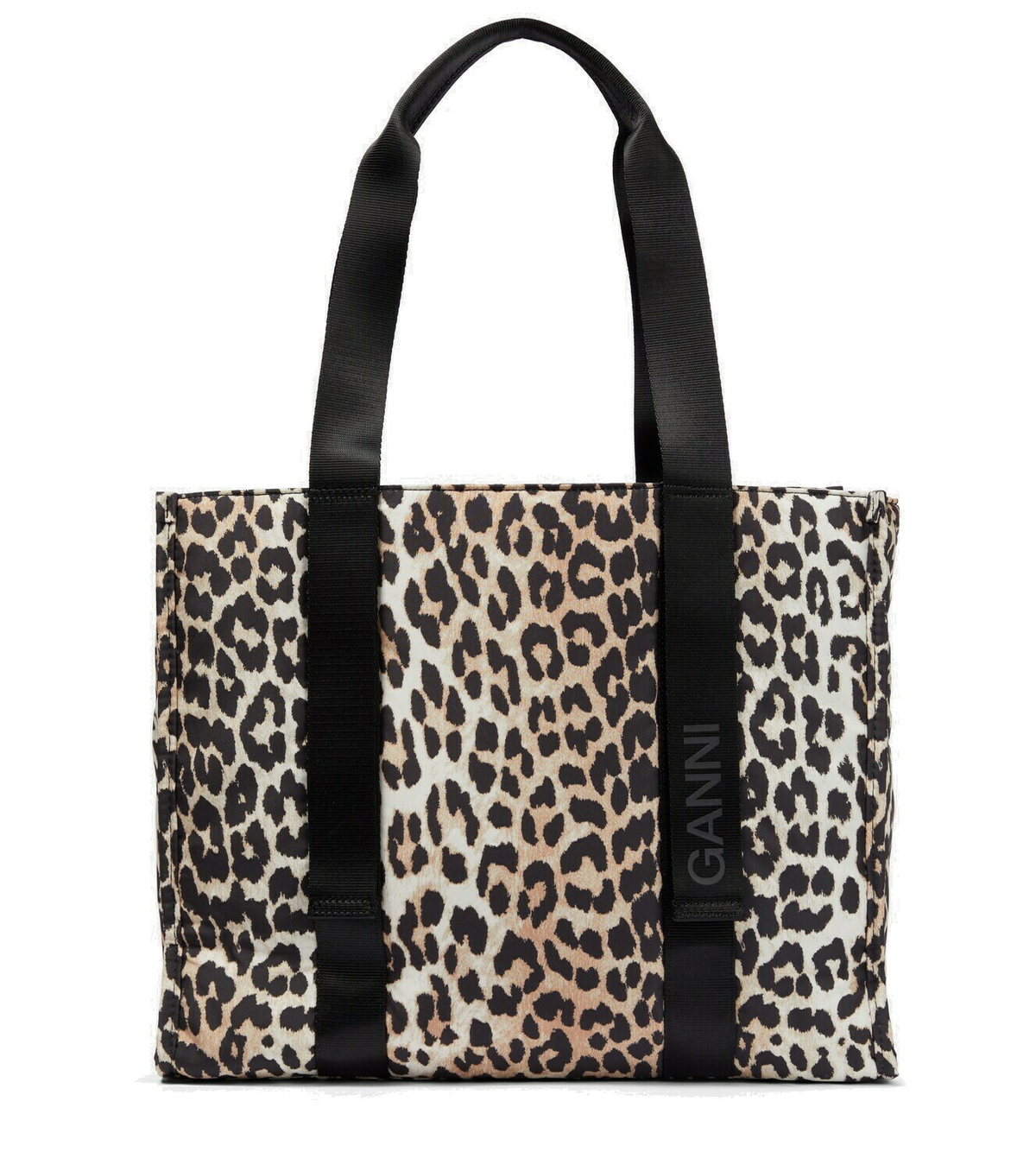 Ganni Leopard-print tote bag GANNI