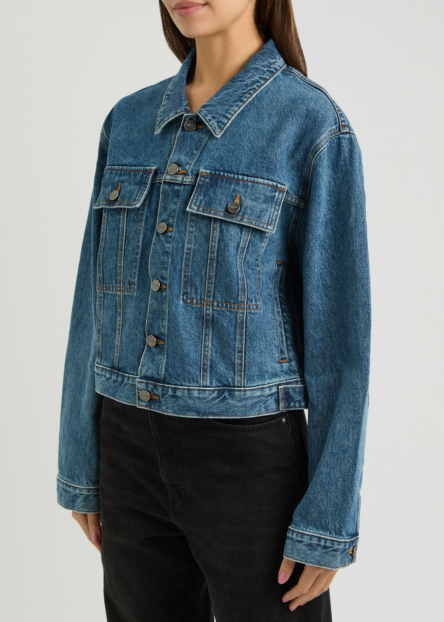 Khaite Saunder Faded Denim Jacket