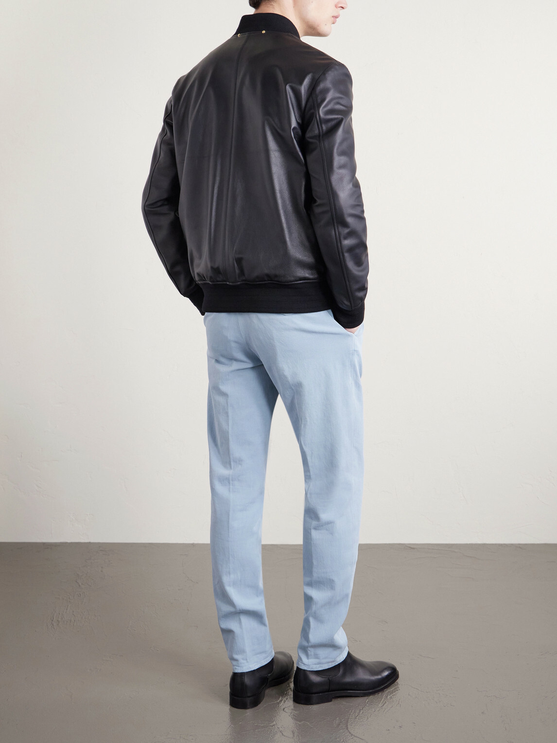 Slowear - Tapered Pleated Cotton-Blend Gabardine Trousers - Blue