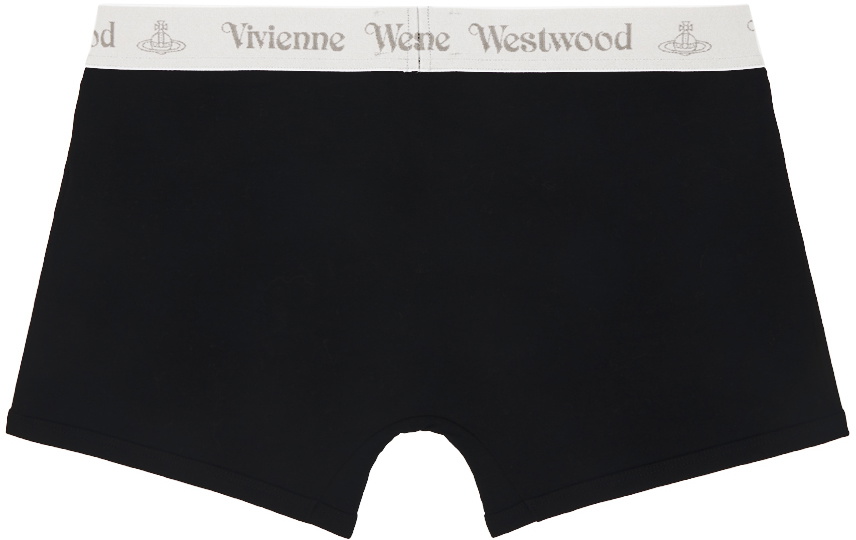 Vivienne Westwood Two-Pack Black Logo Boxers Vivienne Westwood