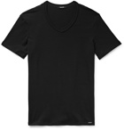 TOM FORD - Stretch-Cotton Jersey T-Shirt - Black