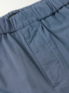 Club Monaco - Slim-Fit Cotton-Blend Trousers - Blue