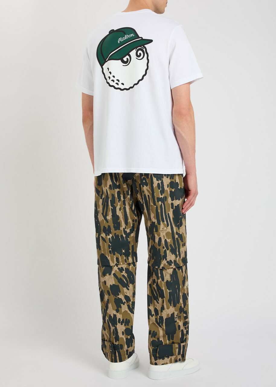 Malbon Baldwin Printed Cotton T-shirt White