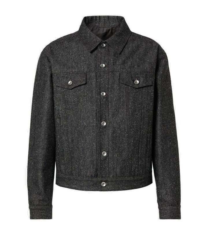 Photo: Berluti Logo denim jacket