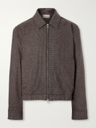 Officine Générale - Marlino Houndstooth Virgin Wool Overshirt - Brown