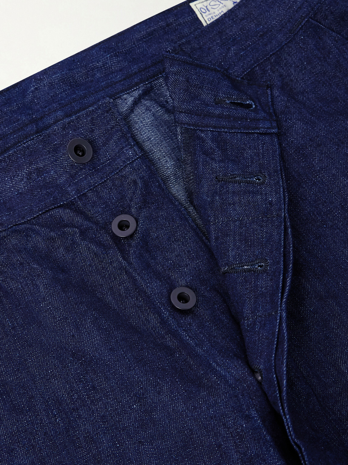 OrSlow - U.S. Navy Straight-Leg Linen Trousers - Blue